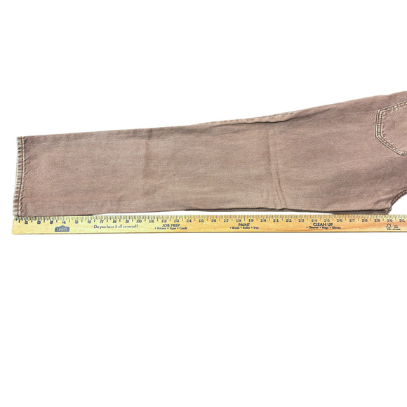 PacSun Acid Peach Pink Wash Dad Button Fly Jeans Cut Women's Size 25 - Picture 8 of 12